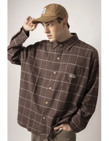 MILTON CHECKED SHIRT BROWN -... MILTON CHECKED SHIRT BROWN -...