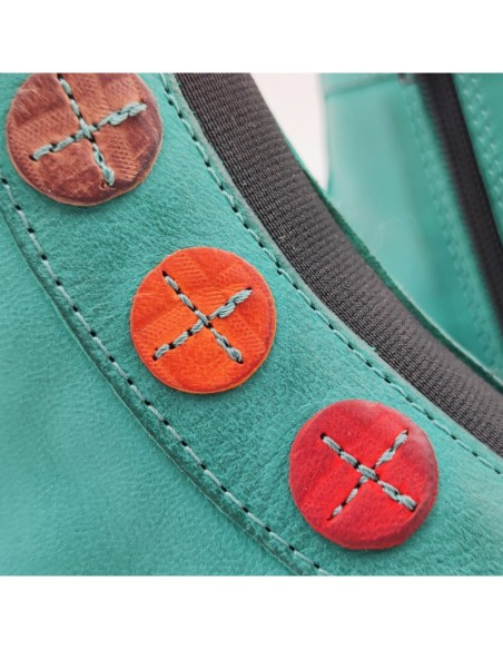 CHACAL 6419 Incobuck Δέρμα Τιρκουάζ -6419