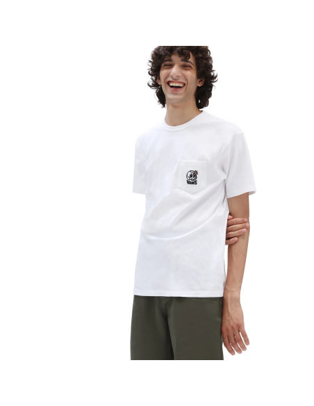 Vans Off The Wall Graphic Pocket T-shirt White- VN0A5KGCYSM