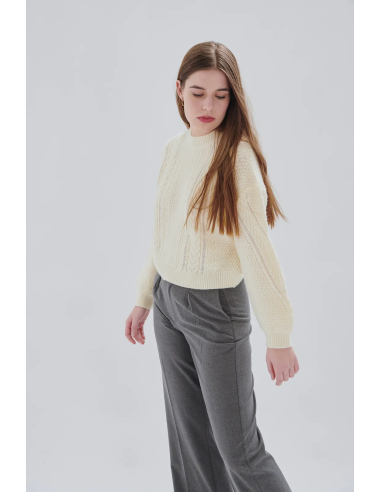 24 COLOURS Creme Pullover-41056b 24 COLOURS Creme Pullover-41056b