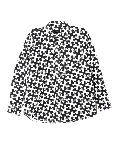 Obey Ανδρικό Πουκάμισο Black / White... Obey Ανδρικό Πουκάμισο Black / White...