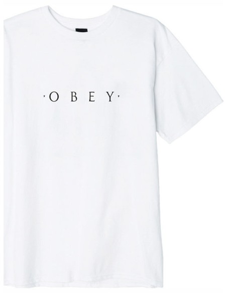 Obey Ανδρικό T-shirt Novel Premium White -163081578
