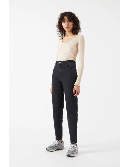 Dr Denim Pants W Nora Retro Black Denim - 1430113A58