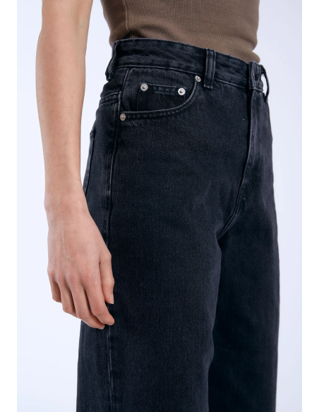 Dr Denim Pants W Donna Retro Black Denim - 2230101A58