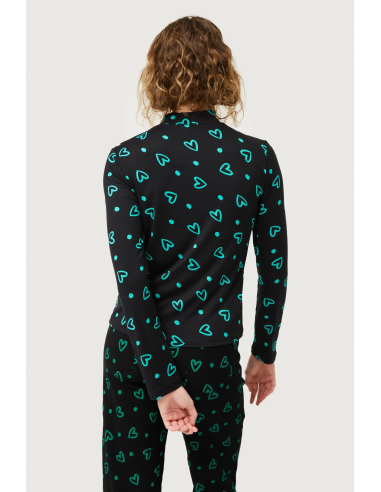 Compania Fantastica Green Heart Top -... Compania Fantastica Green Heart Top -...
