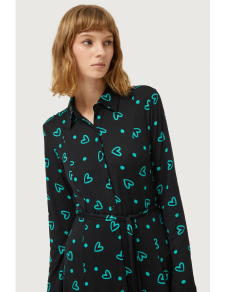 Compania Fantastica Long Dress Green Hear- 43C/12003