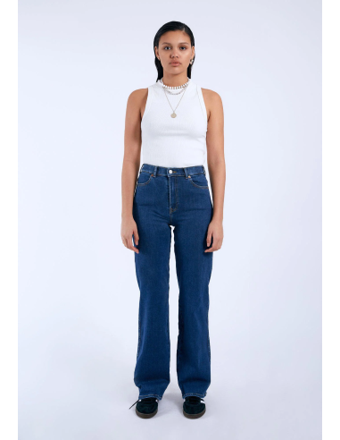 Dr Denim Moxy Straight  V41 Vale Dark Plain Pants- 2130106