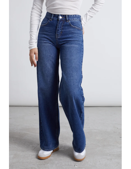 24 COLOURS Pants Blue Denim - 80364