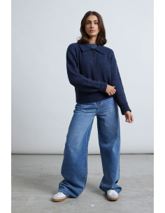 24 COLOURS Pullover blue -...