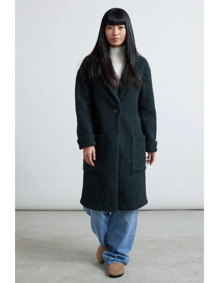 24 COLOURS Coat Forest Green - 90473a