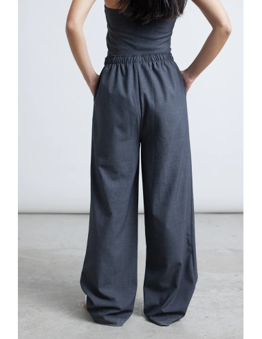 24COLOURS Pants in grey-60843 24COLOURS Pants in grey-60843