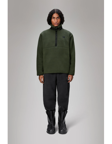 RAINS Yermo Fleece Half Zip Green -19980