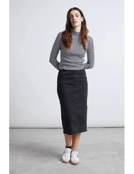 24 COLOURS Skirt Pencil Black -70749