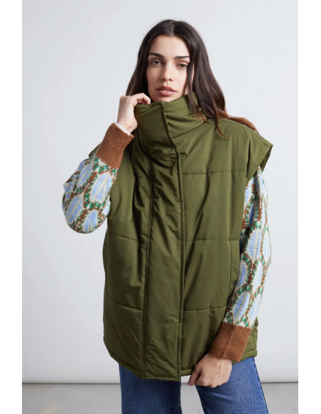 24COLOURS Vest Khaki  - 90471