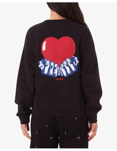 OBEY HEART CREWNECK -211600158