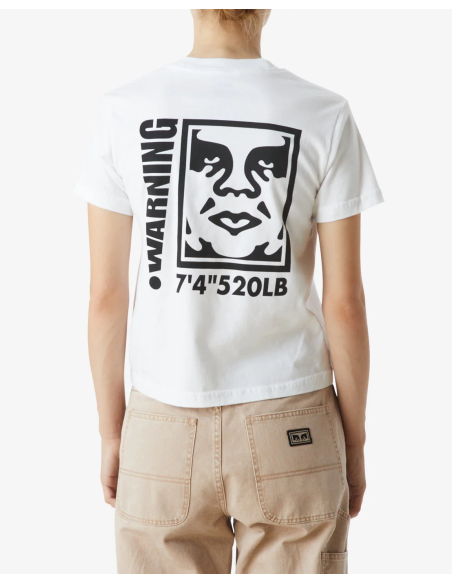 OBEY ICON WARNING KAYLIN T-SHIRT - 267792601