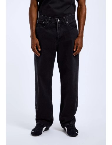 Dr Denim Omar Worn Black Pants-2110102A70