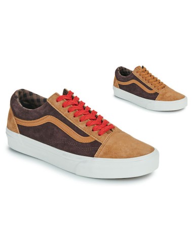 VANS  Old Skool PIG SUEDE PLAID GLAZED GINGER- VN0A2Z42N1Z1