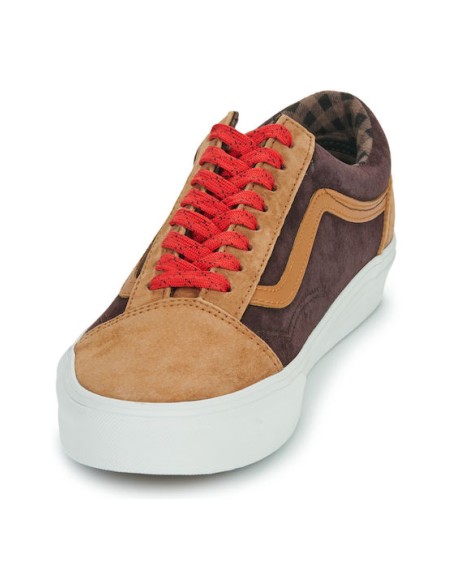 VANS  Old Skool PIG SUEDE PLAID GLAZED GINGER- VN0A2Z42N1Z1