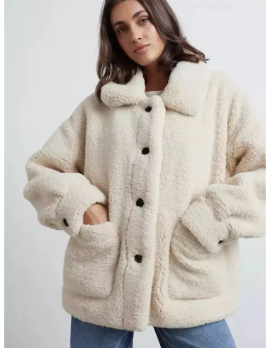 24COLOURS Beige Coat -90478