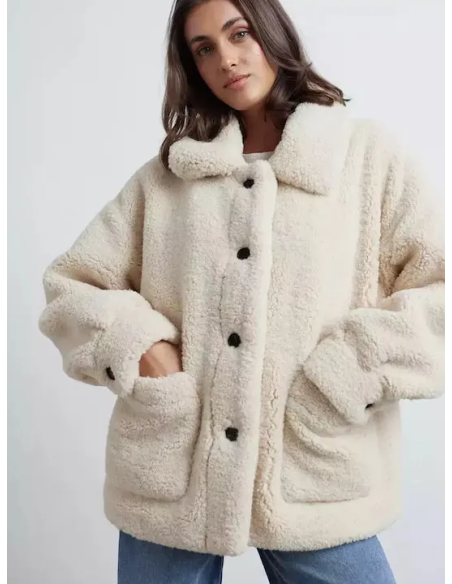 24COLOURS Beige Coat -90478