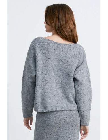 24COLOURS Knitted Sweater Grey -41208a 24COLOURS Knitted Sweater Grey -41208a