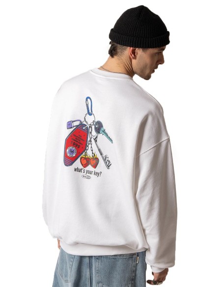 Kaotiko Crew Organic What/s Your Key Sweatshirt -AP024-01S-G002