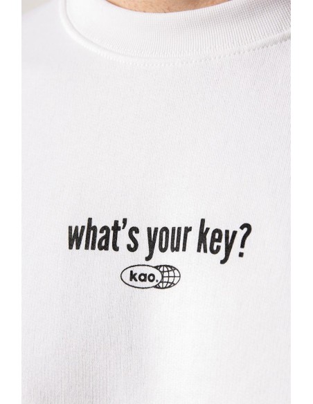 Kaotiko Crew Organic What/s Your Key Sweatshirt -AP024-01S-G002