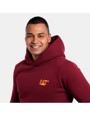 CATERPILLAR LOGO HOODIE MAROON -6050193 CATERPILLAR LOGO HOODIE MAROON -6050193