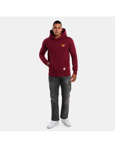 CATERPILLAR LOGO HOODIE MAROON -6050193 CATERPILLAR LOGO HOODIE MAROON -6050193