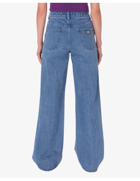 OBEY ERRAND HIGHWAIST 5-POCKET W DENIM PANTS - 242010055