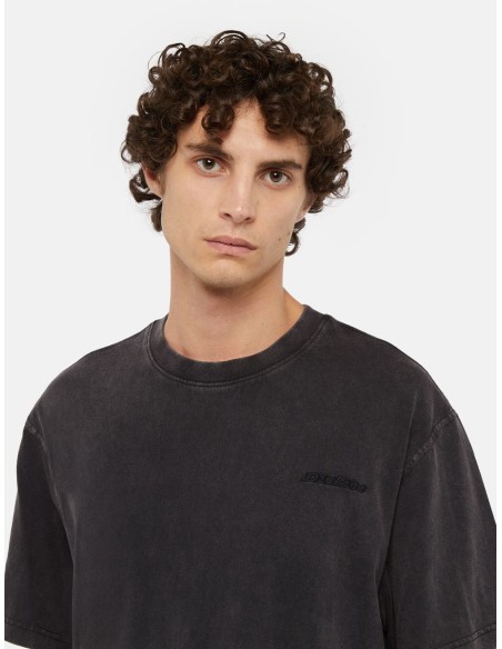 DICKIES T-SHIRT M PLENTYWOOD DBLE DYE/ACID WASH BLACK - DK0A866BH861