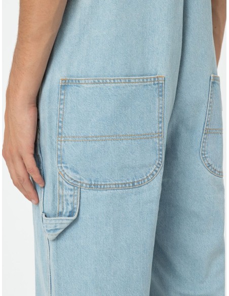 DICKIES CLASSIC DENIM BIB VINTAGE AGED BLUE - DK0A4XYAC151