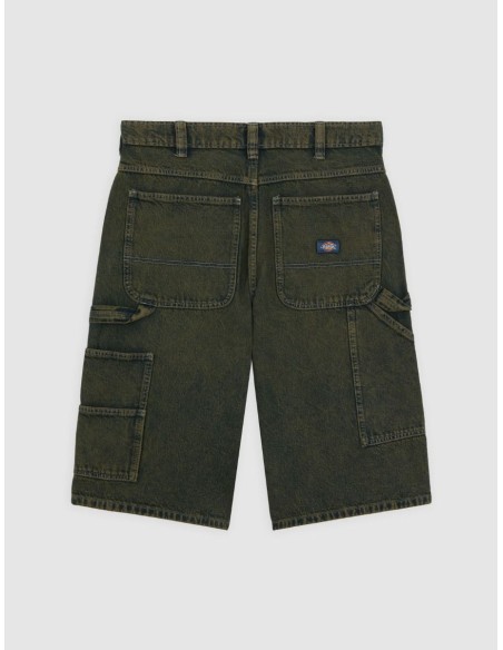DICKIES SHORTS M LOOSE DENIM PAINTER GREEN TONE FADE - DK0A4ZASK571