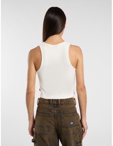 DICKIES TOP W V NECK EGRET- DK0A8677C481