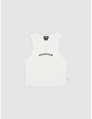 DICKIES TOP W V NECK EGRET- DK0A8677C481