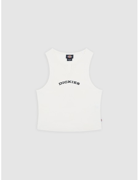 DICKIES TOP W V NECK EGRET- DK0A8677C481