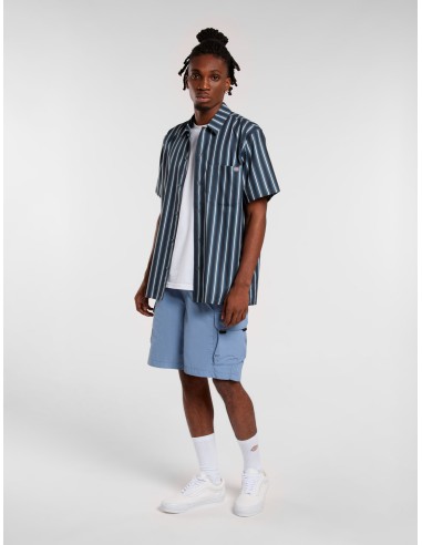 DICKIES SHIRT M MULTI STRIPE WORK SS...