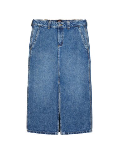 DICKIES LONG DENIM CARPENTER SKIRT W...