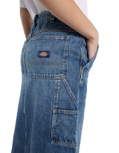 DICKIES DENIM SKIRT W LONG CARPENTER...