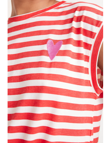 Compania Fantastica Red Striped Tank... Compania Fantastica Red Striped Tank...