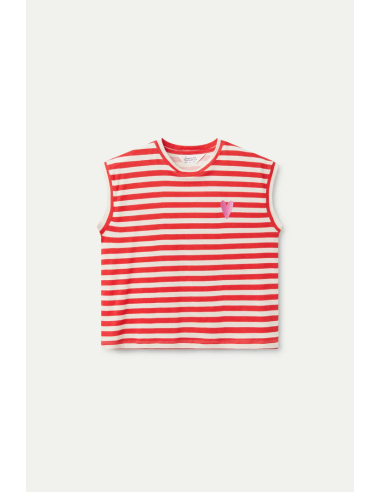Compania Fantastica Red Striped Tank... Compania Fantastica Red Striped Tank...