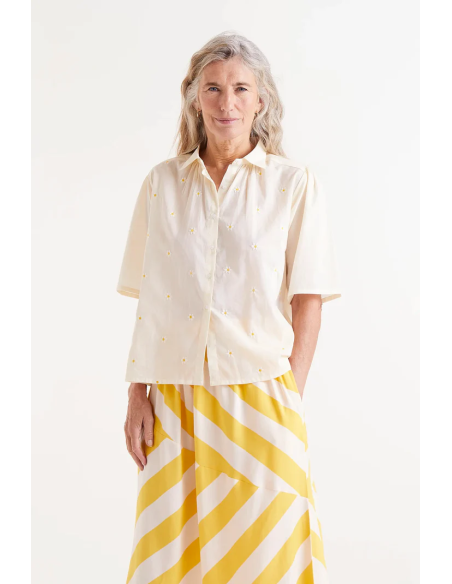 Compania Fantastica Short Sleeve Daisy Shirt - 51C/43034