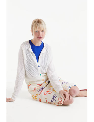 Compania Fantastica White open knit...