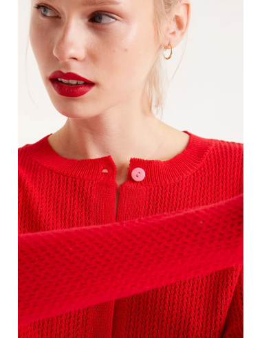 Compania Fantastica Red cardigan -... Compania Fantastica Red cardigan -...