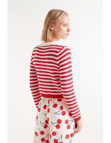 Compania Fantastica Red Striped Polo...