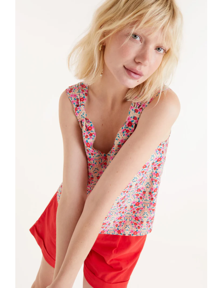 Compania Fantastica Sugar print strappy top - 51C/11016