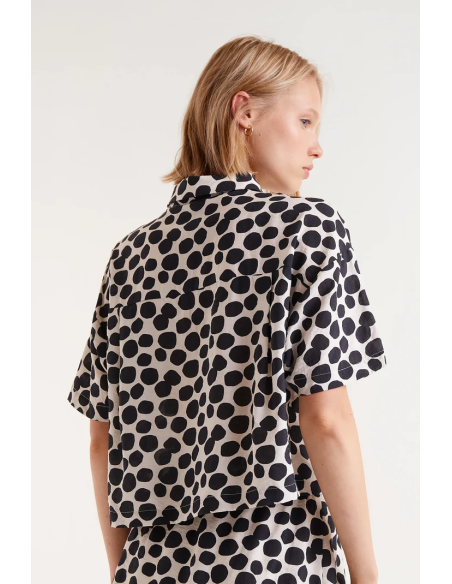 Compania Fantastica Short sleeve shirt with Terrazzo print - 51C/11019