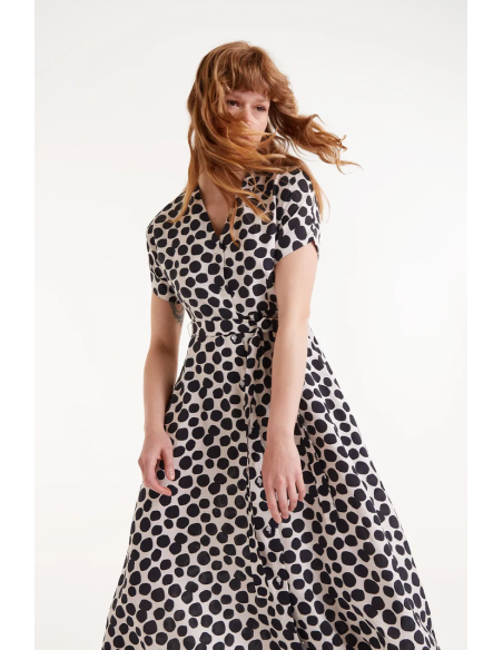 Compania Fantastica Terrazzo print midi dress - 51C/11022