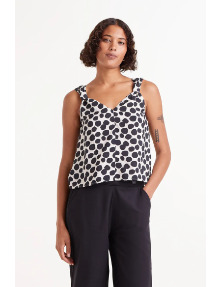 Compania Fantastica Terrazzo print strappy top - 51C/11023